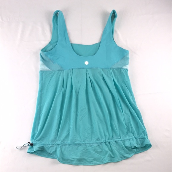 Lululemon Elevate Tank Top Angle Blue Sz:8 - Picture 2 of 10